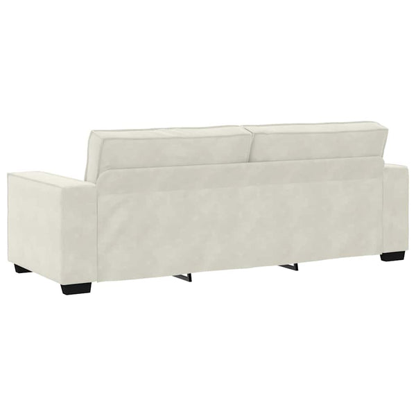 3-Sitzer Sofa Creme Samt