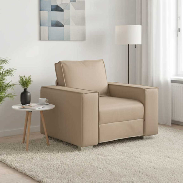Cappuccino Kunstleder Sofa-Sessel, 100cm