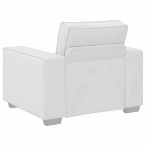Weißer Kunstleder Sofa-Sessel, 100 cm