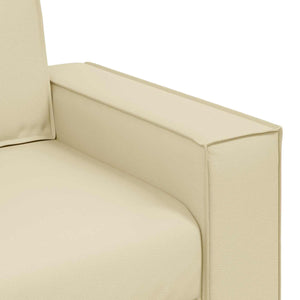 vidaXL Canapé deux places crème 160 cm similicuir