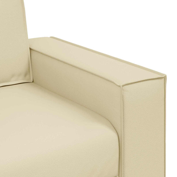 vidaXL Canapé deux places crème 160 cm similicuir