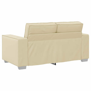 vidaXL Canapé deux places crème 160 cm similicuir