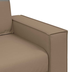 Zweisitzer Sofa Cappuccino Kunstleder 160cm
