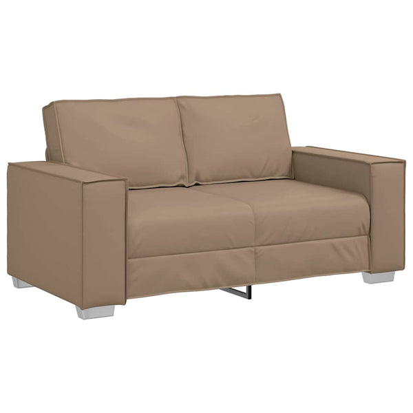 Zweisitzer Sofa Cappuccino Kunstleder 160cm