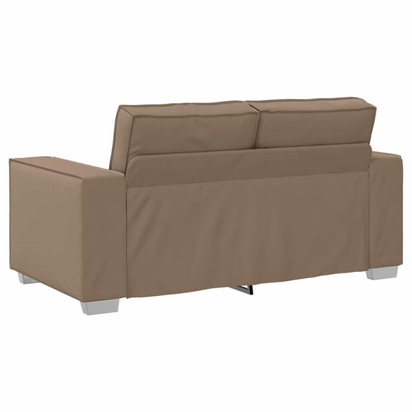 Zweisitzer Sofa Cappuccino Kunstleder 160cm
