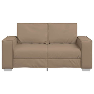 Zweisitzer Sofa Cappuccino Kunstleder 160cm