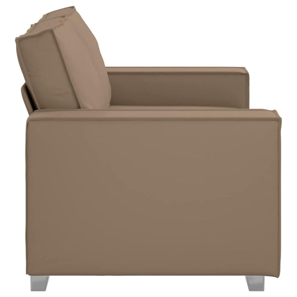 Zweisitzer Sofa Cappuccino Kunstleder 160cm