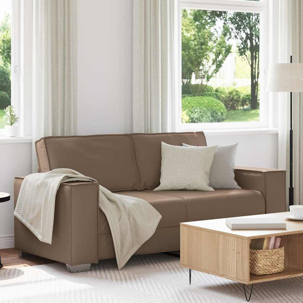Canapé deux places vidaXL cappuccino 180 cm similicuir