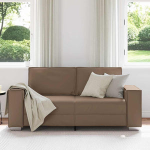 Zweisitzer Sofa Cappuccino Kunstleder 180cm
