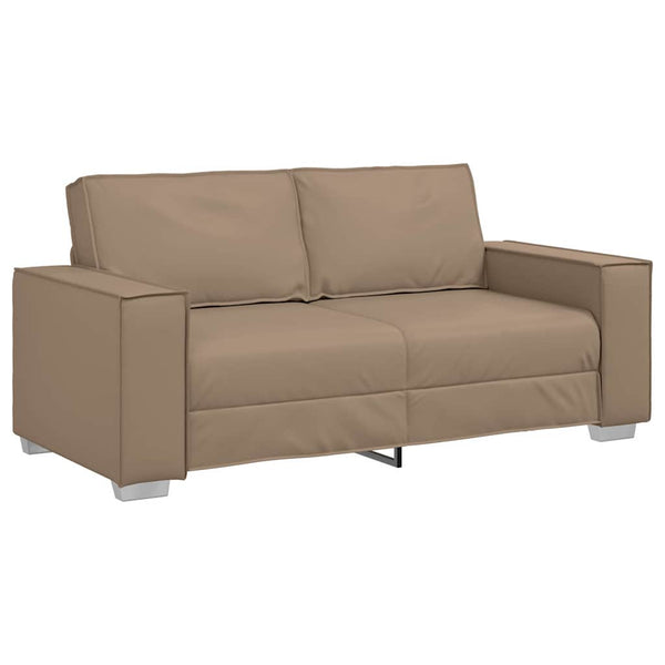 Zweisitzer Sofa Cappuccino Kunstleder 180cm