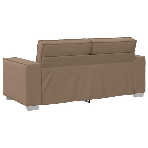 Zweisitzer Sofa Cappuccino Kunstleder 180cm