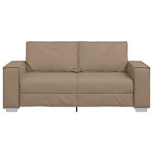 Zweisitzer Sofa Cappuccino Kunstleder 180cm
