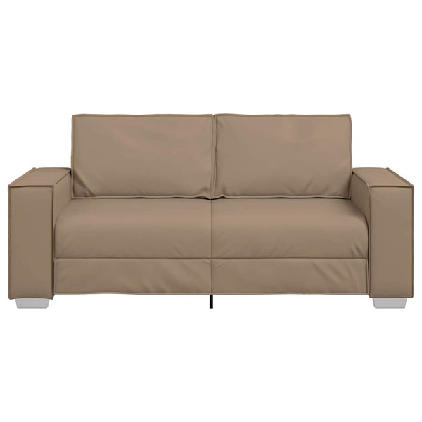Zweisitzer Sofa Cappuccino Kunstleder 180cm