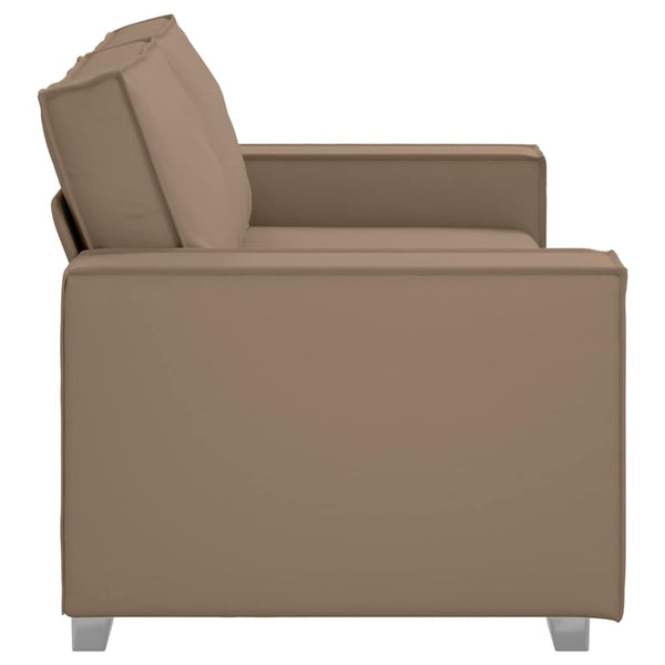 Zweisitzer Sofa Cappuccino Kunstleder 180cm