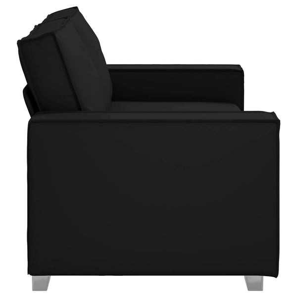 vidaXL Canapé deux places Noir 180 cm Similicuir