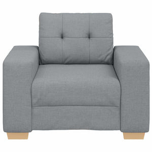 Hellgrauer Stoff Sessel 100x78x80 cm