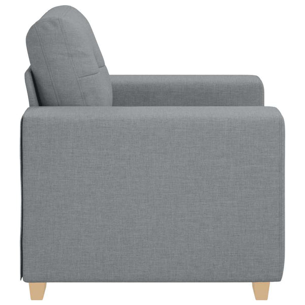 Hellgrauer Stoff Sessel 100x78x80 cm