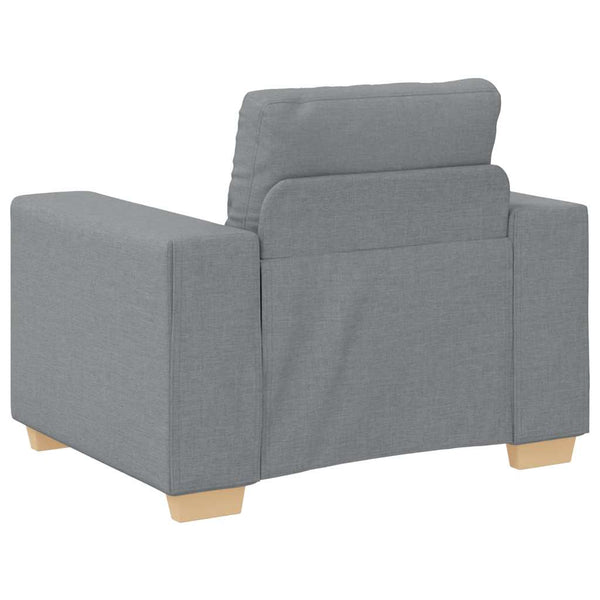 Hellgrauer Stoff Sessel 100x78x80 cm