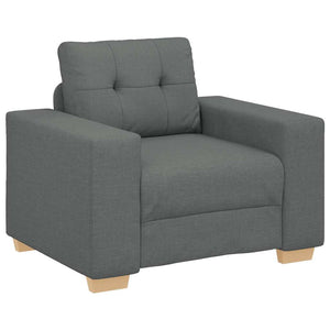 Dunkelgrauer Stoff Sessel 100 cm