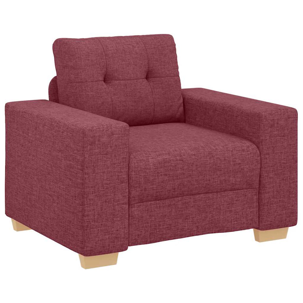 Weinroter Stoff Sofa-Sessel 100x78x80 cm