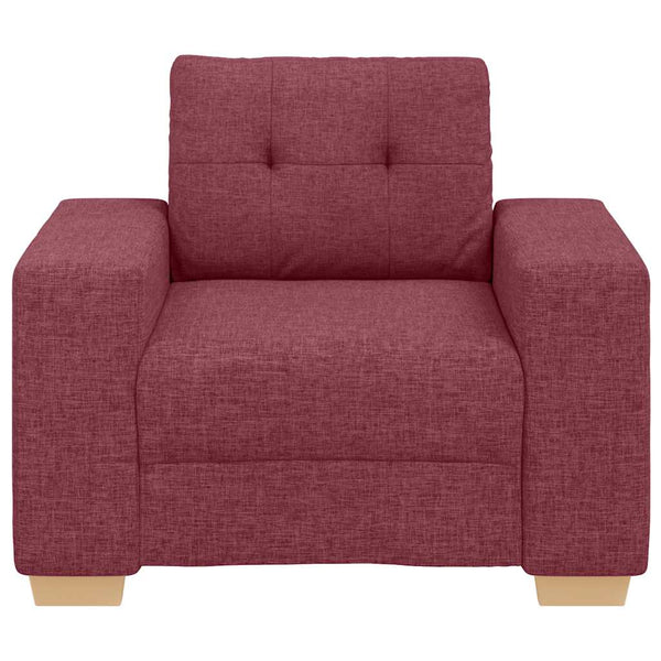 Weinroter Stoff Sofa-Sessel 100x78x80 cm