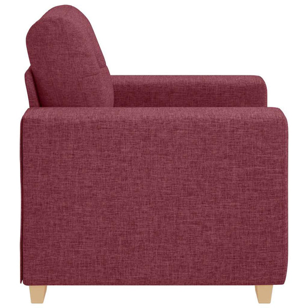 Weinroter Stoff Sofa-Sessel 100x78x80 cm
