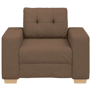 Brauner Sofa-Sessel Stoff 100x78x80 cm
