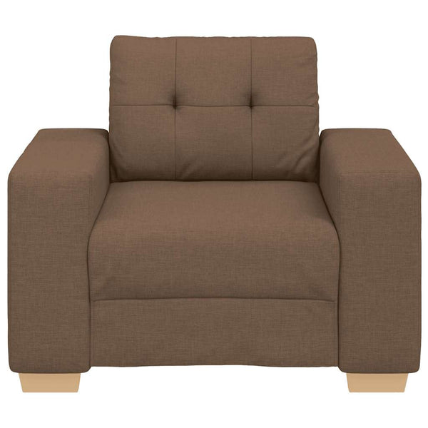Brauner Sofa-Sessel Stoff 100x78x80 cm