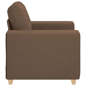 Brauner Sofa-Sessel Stoff 100x78x80 cm