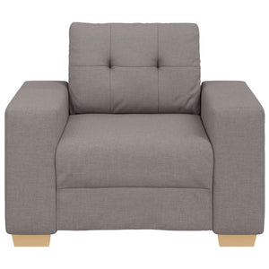 Taupe Sofasessel Stoff 100x78x80 cm