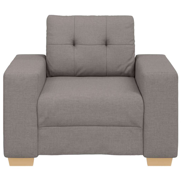 Taupe Sofasessel Stoff 100x78x80 cm