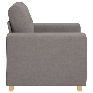 Taupe Sofasessel Stoff 100x78x80 cm