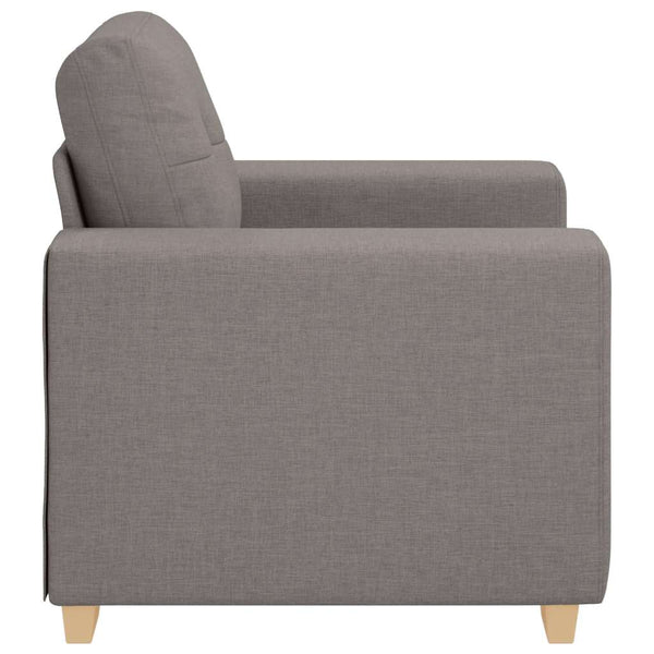 Taupe Sofasessel Stoff 100x78x80 cm