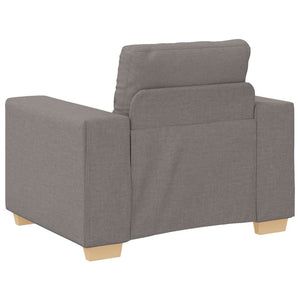 Taupe Sofasessel Stoff 100x78x80 cm