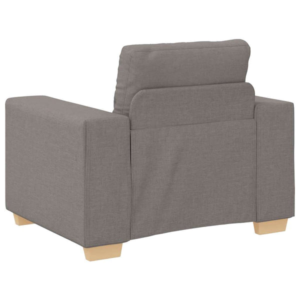 Taupe Sofasessel Stoff 100x78x80 cm