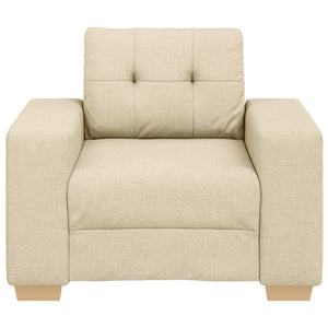 Creme Sofa-Sessel Stoff 100 cm