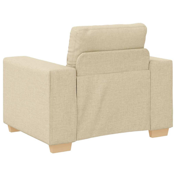 Creme Sofa-Sessel Stoff 100 cm