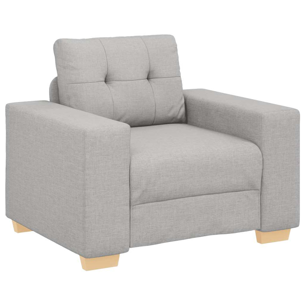 Sofa-Sessel Wolkengrau Stoff 100cm