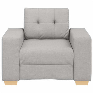 Sofa-Sessel Wolkengrau Stoff 100cm