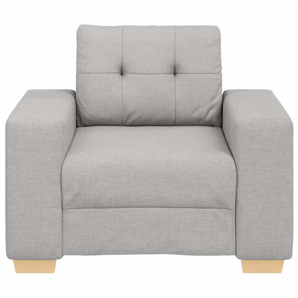 Sofa-Sessel Wolkengrau Stoff 100cm
