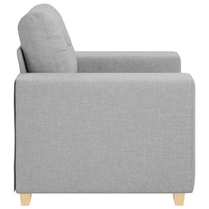 Sofa-Sessel Wolkengrau Stoff 100cm
