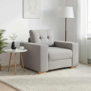 Sofa-Sessel Wolkengrau Stoff 100cm