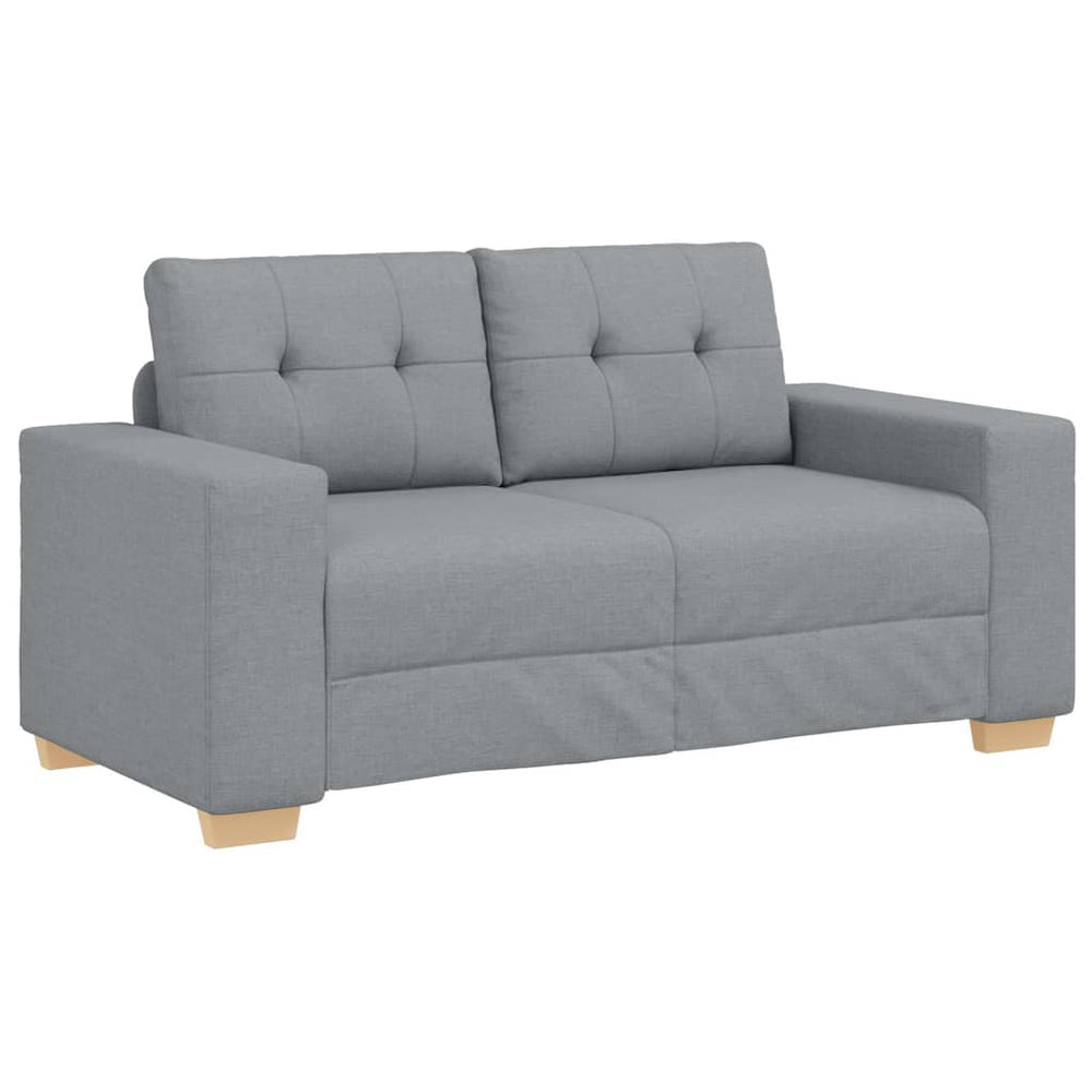 vidaXL Canapé deux places gris clair 160x77x82 cm Tissu