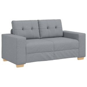 vidaXL Canapé deux places gris clair 160x77x82 cm Tissu