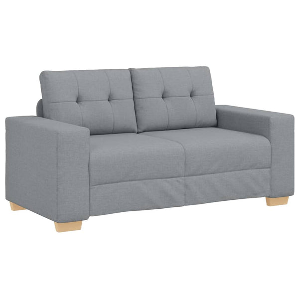 vidaXL Canapé deux places gris clair 160x77x82 cm Tissu