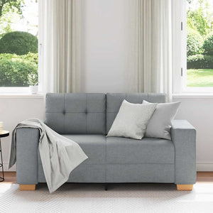 vidaXL Canapé deux places gris clair 160x77x82 cm Tissu