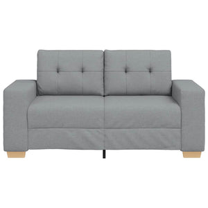 vidaXL Canapé deux places gris clair 160x77x82 cm Tissu