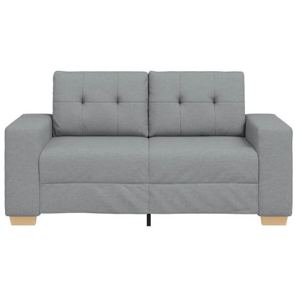 vidaXL Canapé deux places gris clair 160x77x82 cm Tissu