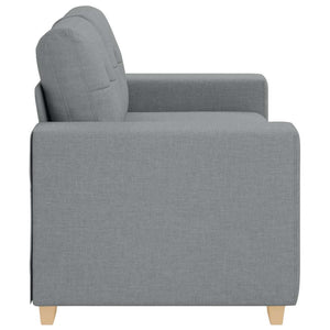 vidaXL Canapé deux places gris clair 160x77x82 cm Tissu