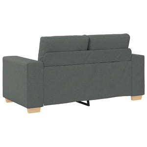 vidaXL Canapé à 2 places gris foncé 160x77x82 cm Tissu